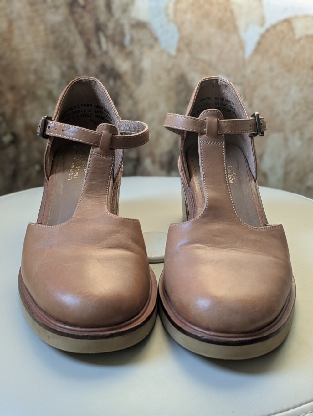 Seychelles T-Strap Mary Jane Heels in Brown